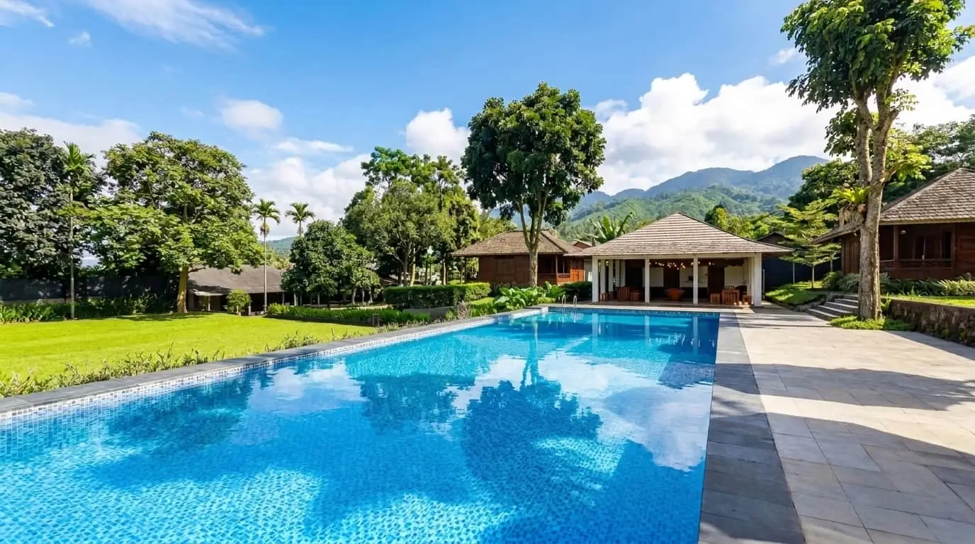 Kolam renang Tjapung Resort Pancawati Bogor