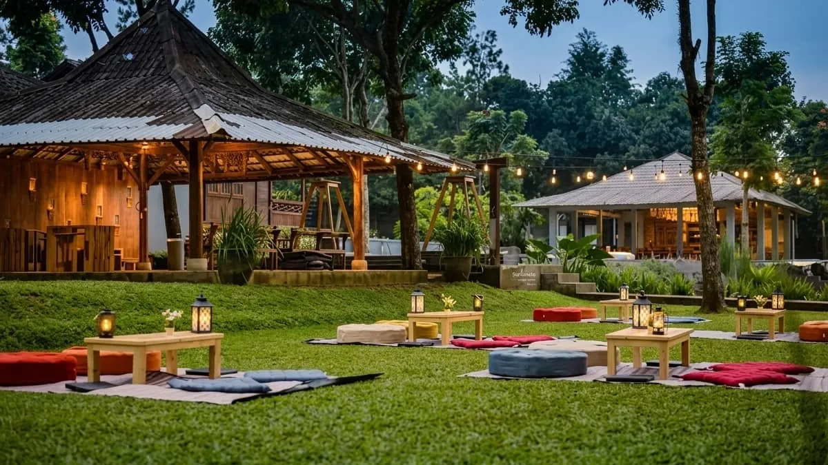Lapangan camping Tjapung Resort Pancawati untuk rombongan komunitas